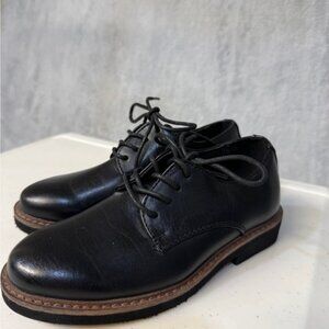 Deer Stags Black Dress Shoes for Kids Size 12